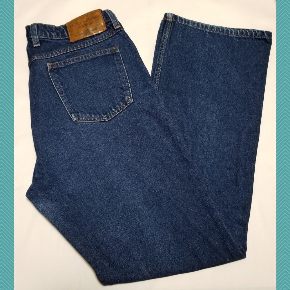 Faded Glory Dark Wash High Rise Bootcut Jeans